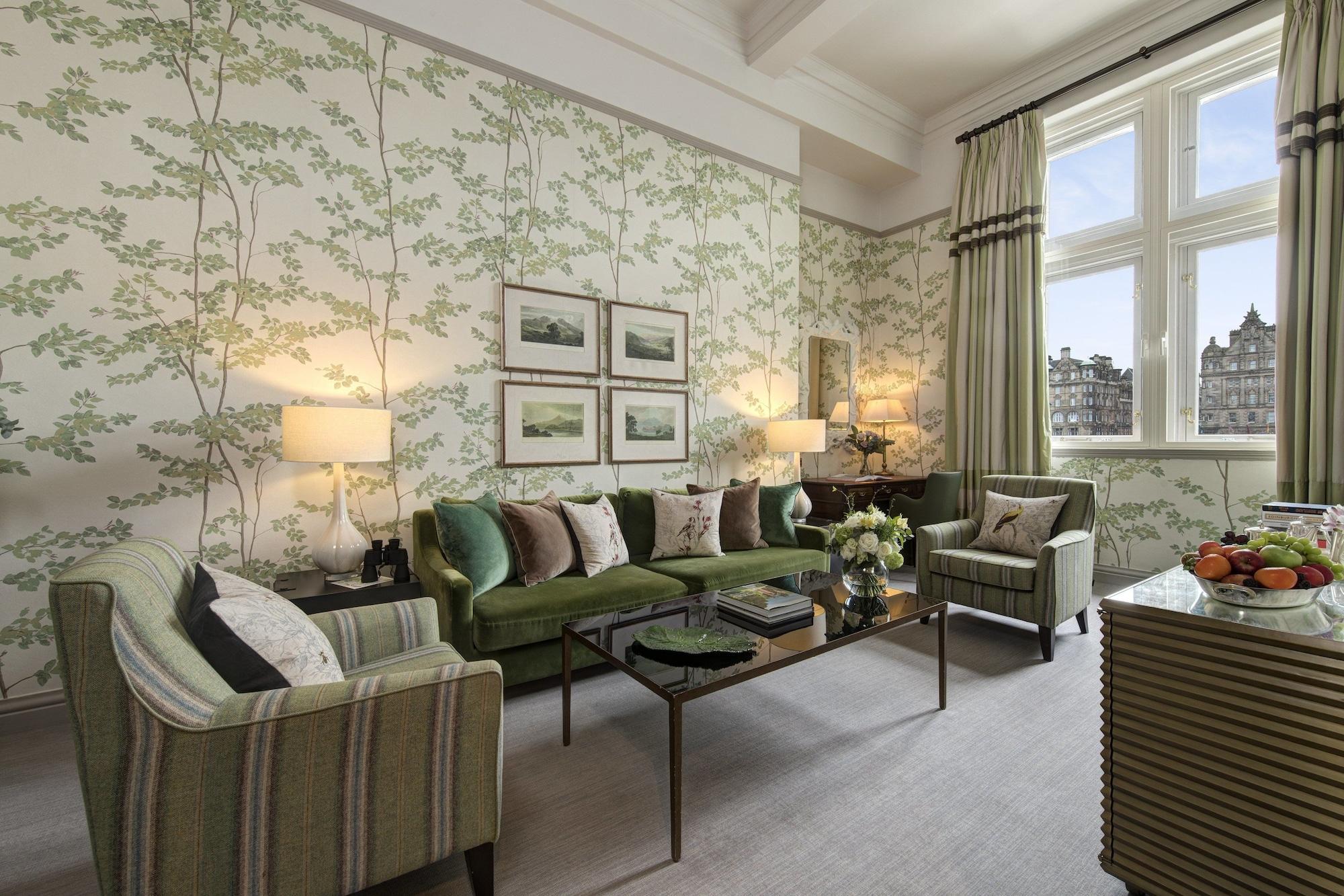 The Balmoral Hotel Edimburgo Esterno foto A living room